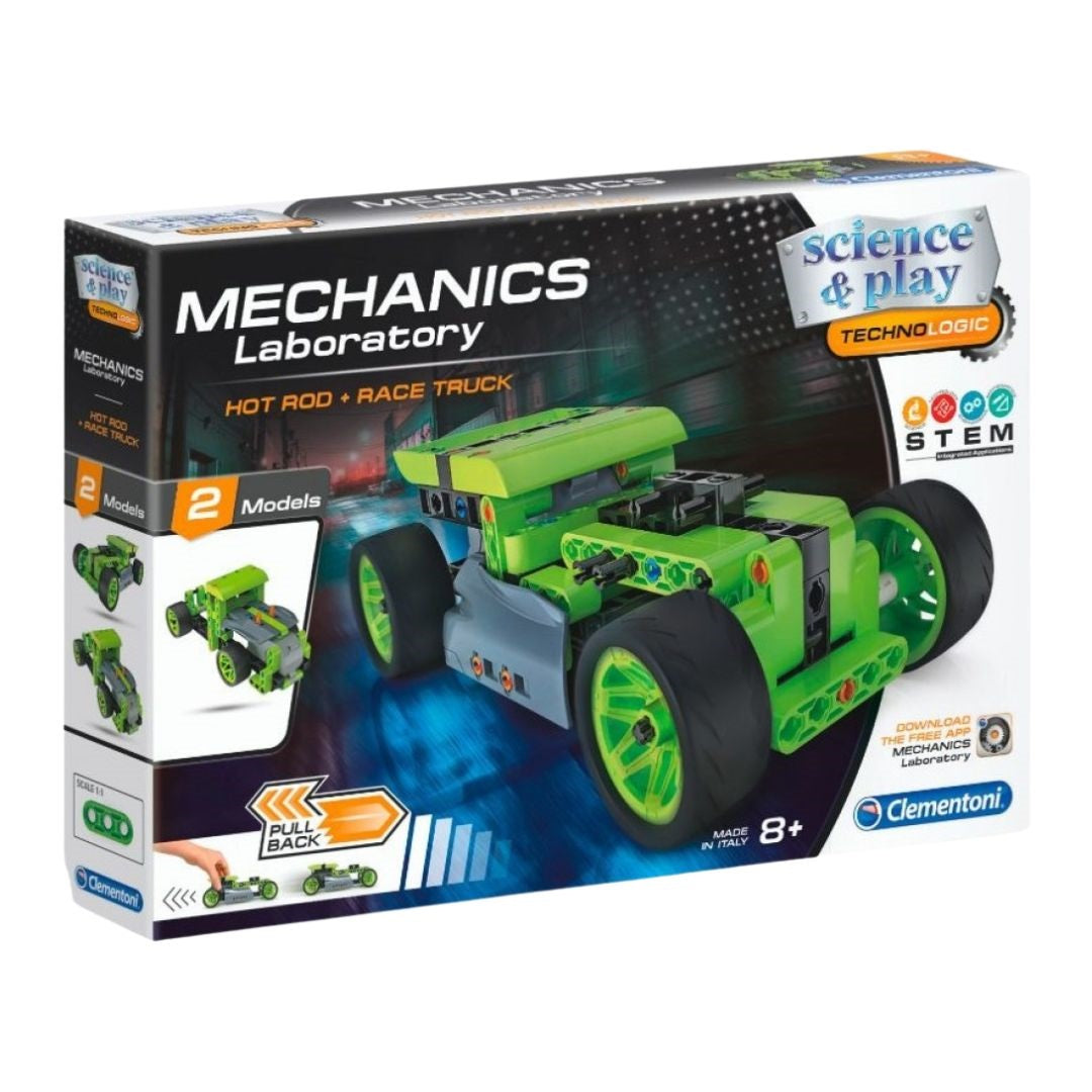Clementoni Mechanics Laboratory Pull Back Hot Rod Clementoni