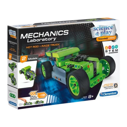 Clementoni Mechanics Laboratory Pull Back Hot Rod Clementoni
