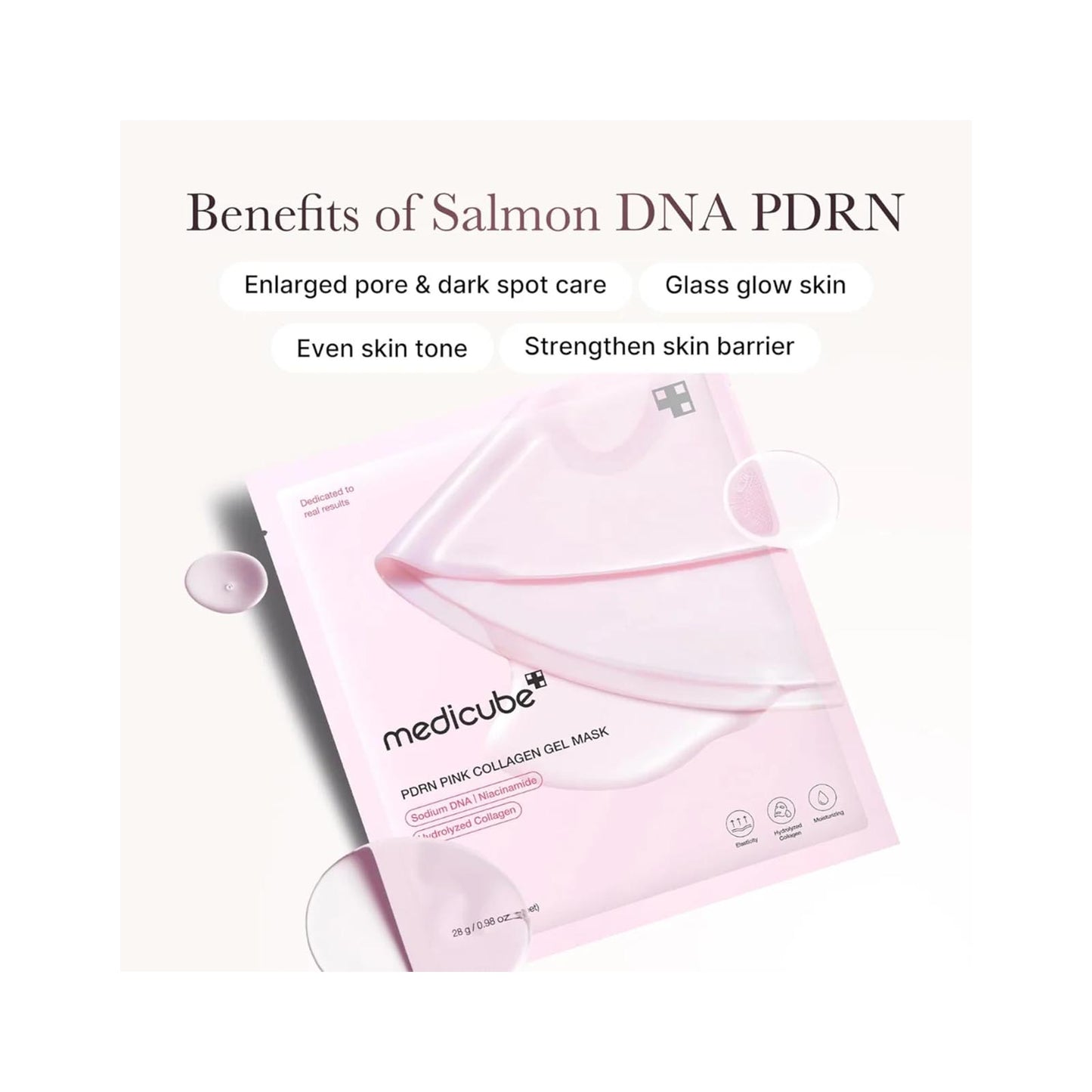 PDRN Pink Collagen Gel Mask (1EA) MEDICUBE