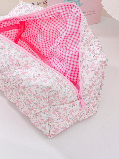 Pink Floral Print Hair Dryer Bag CHN