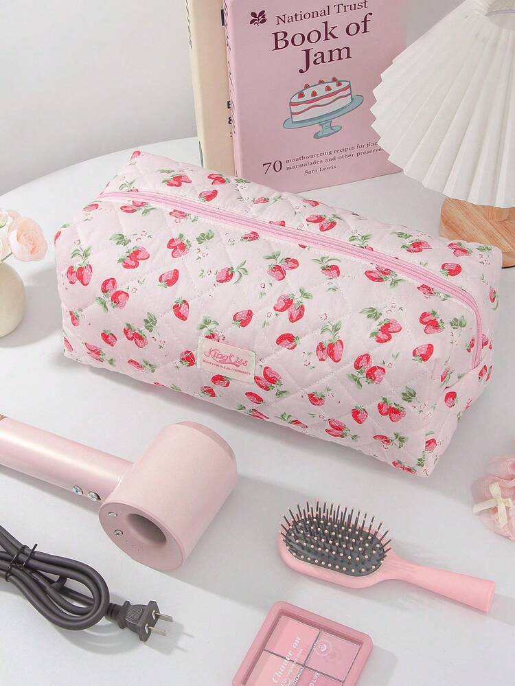 Carrying Hair Dryer Bag Strawberry Print CHN