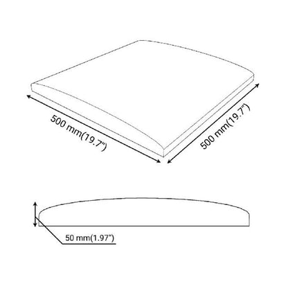 UA Acoustics Round Acoustic Foam Absorber 50x50x5cm UA ACOUSTICS