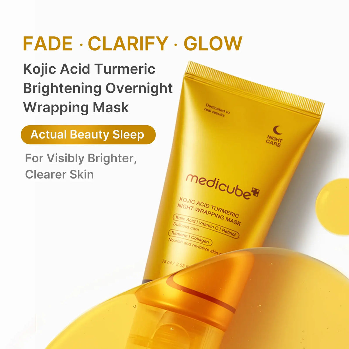 Kojic Acid Turmeric Night Wrapping Mask 75 ML MEDICUBE