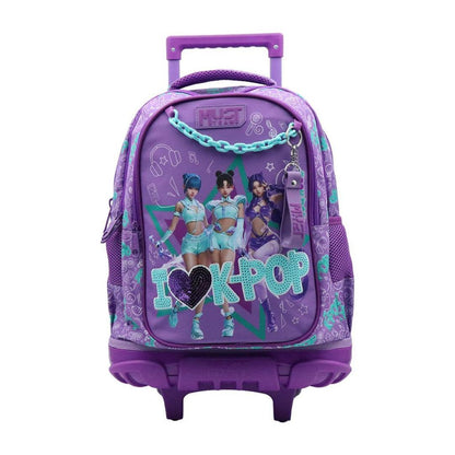 Must Team K-Pop Purple Trolley Backpack 17' must