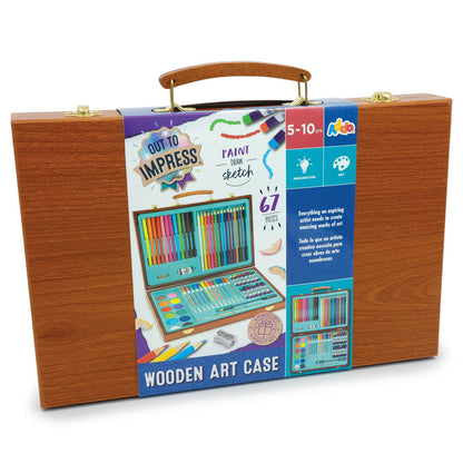 Out To Impress Wooden Art Case Craft Set