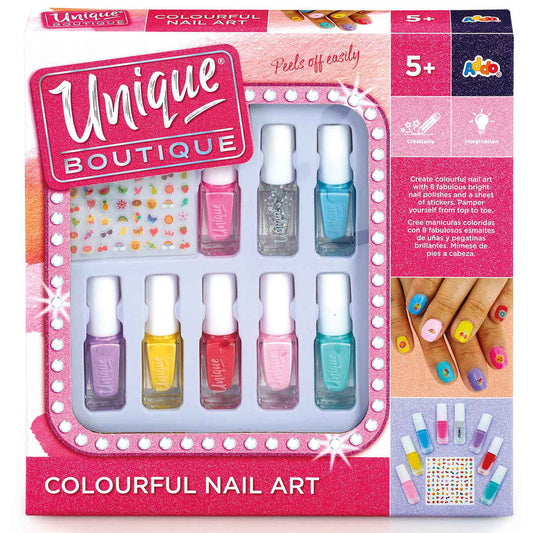 Unique Boutique Colourful Nail Art Craft Set