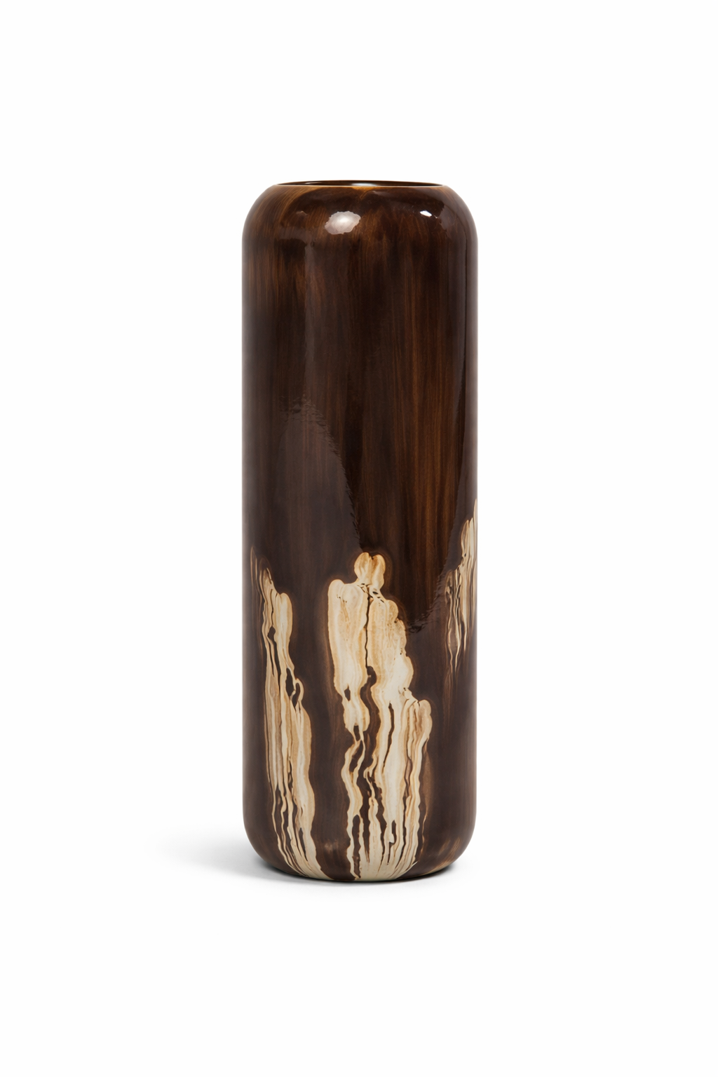 Molten Brown Column Vase ORCA HOME