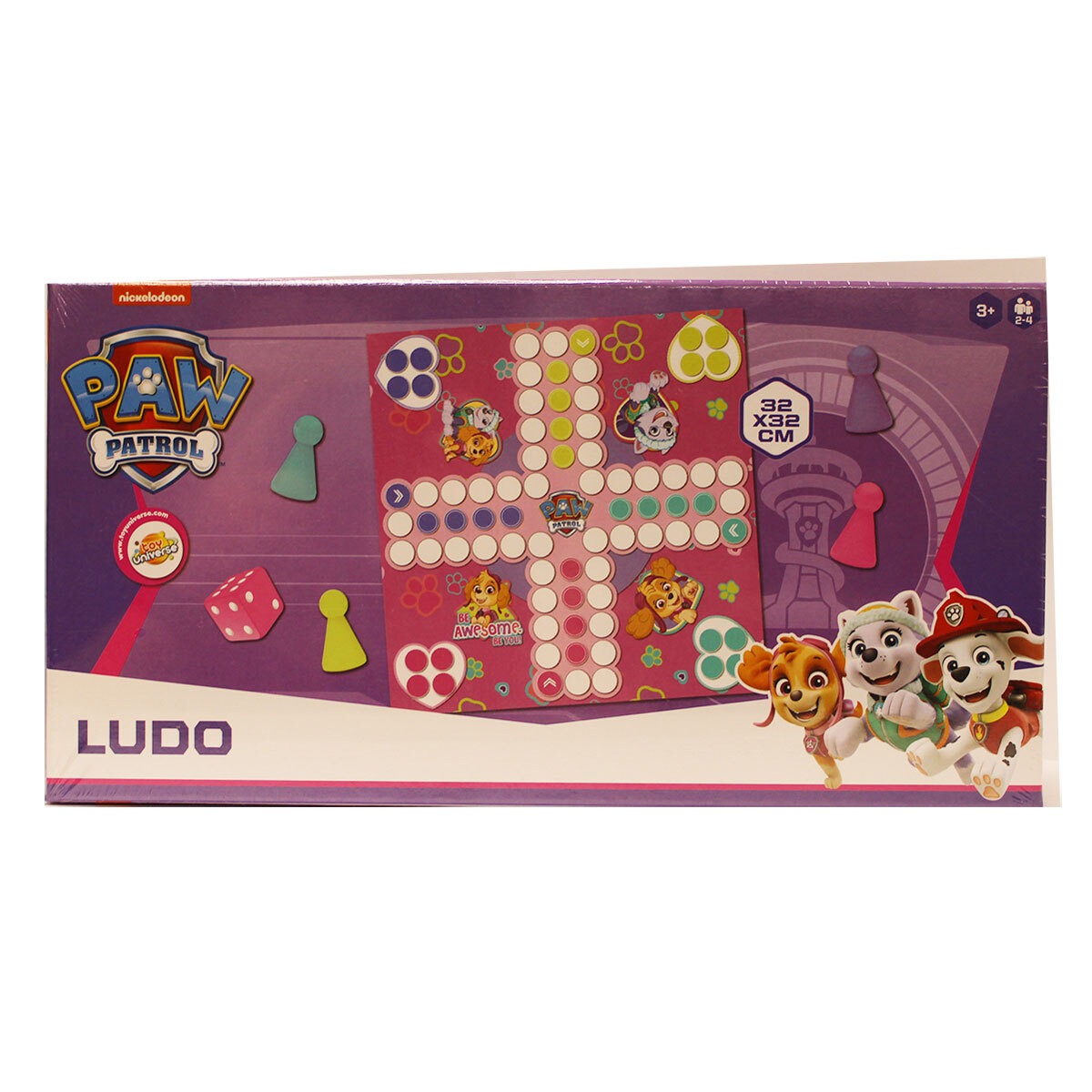 Paw Patrol Ludo Game - Pink Addo
