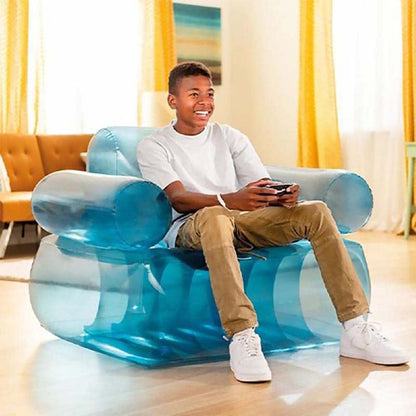 Transparent Blue Armchair Intex