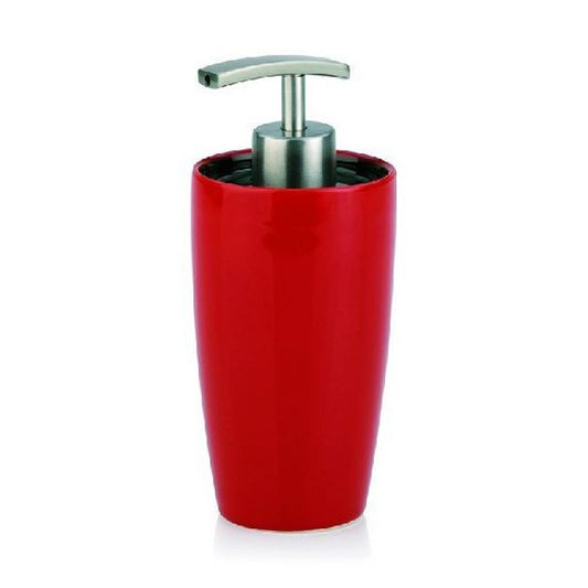 LIQUID SOAP DISPENSER ATLANTA CERAMIC,RED/BLACK SHINY, ST ST