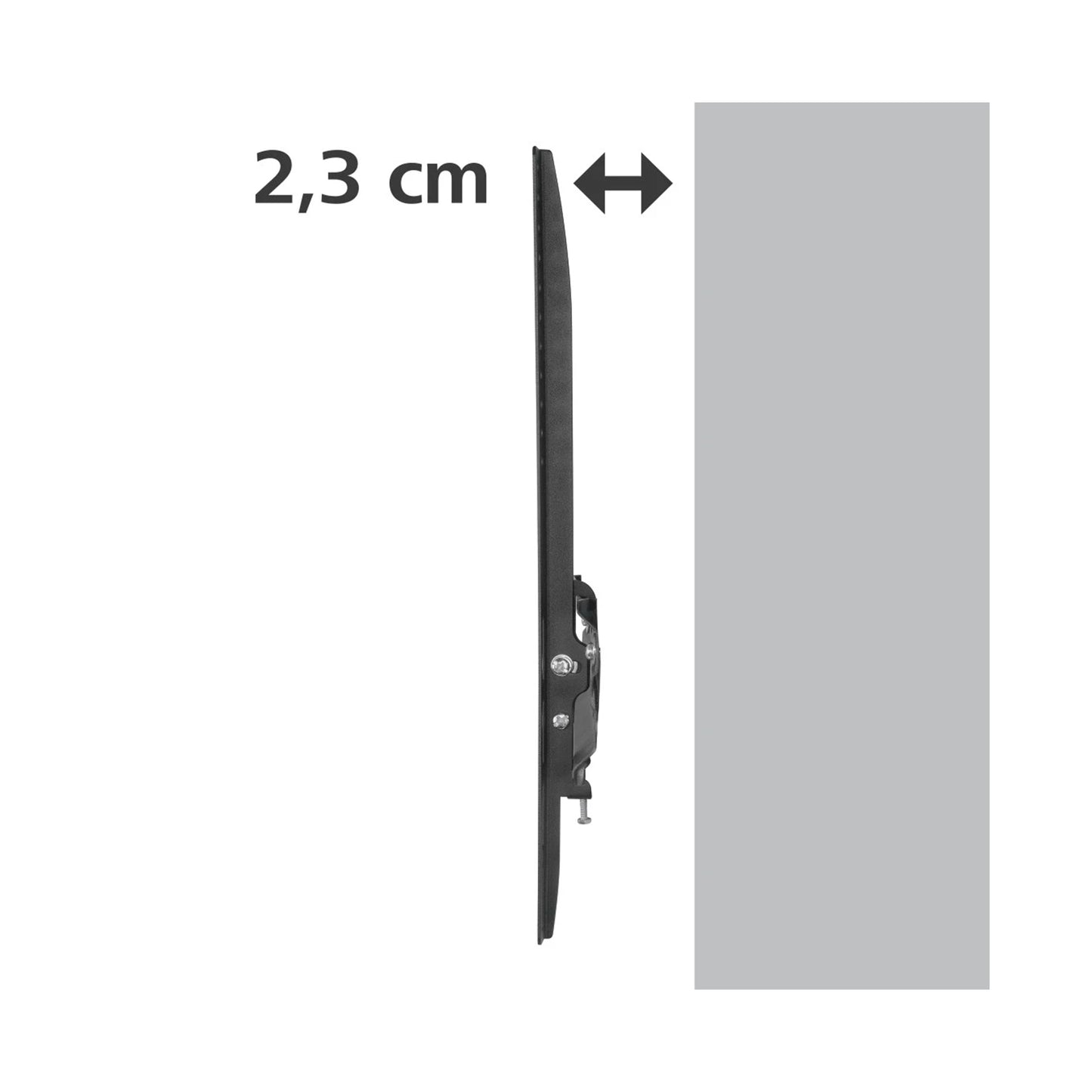HAMA 220809 TV Wall Bracket, Wall Spacing 2.3 cm
