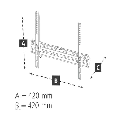 HAMA 220809 TV Wall Bracket, Wall Spacing 2.3 cm