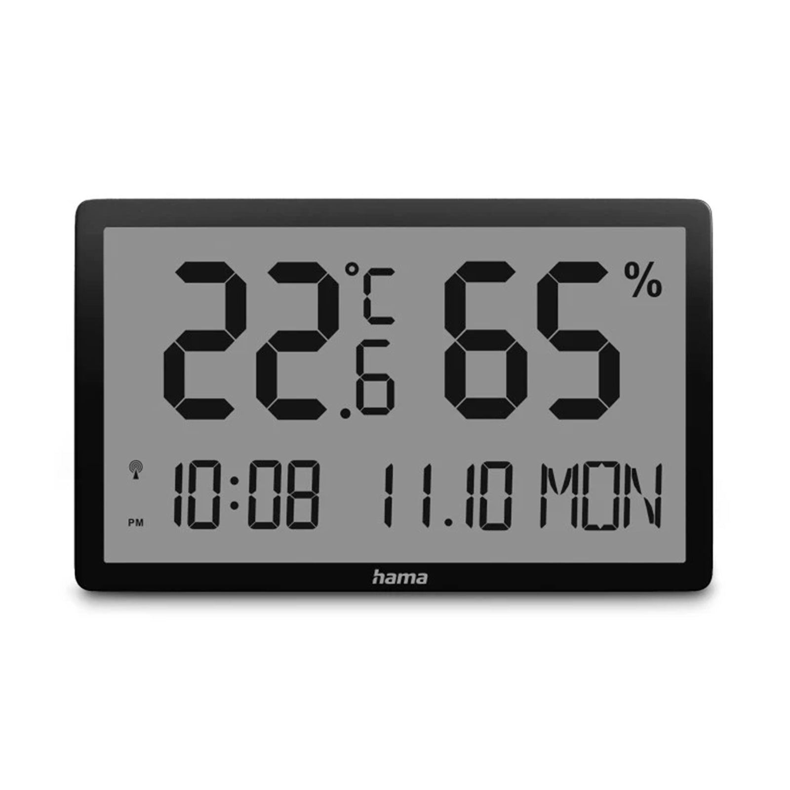 HAMA 222232 Lombok Thermometer and Hygrometer, black