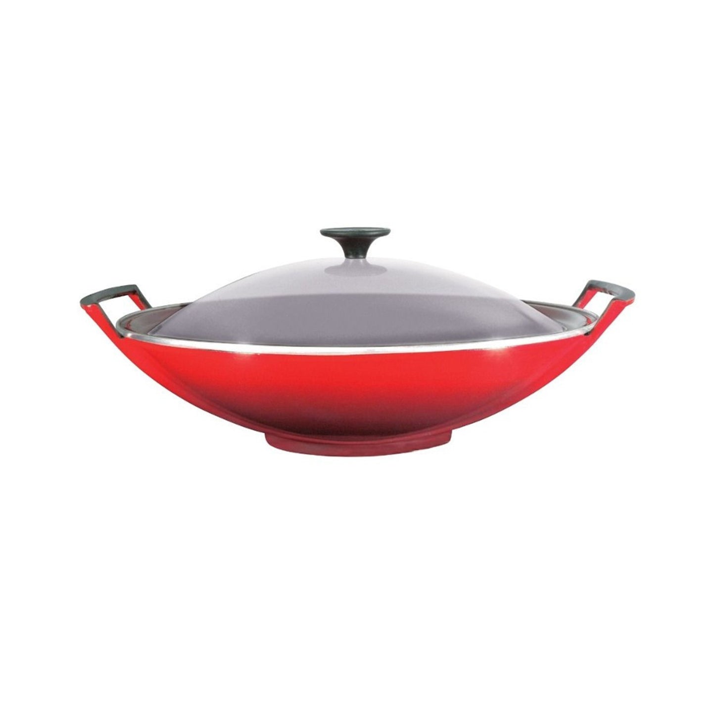 Le Creuset Wok with Glass Lid 36cm (Cherry) LE CREUSET