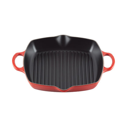 Le Creuset Square Deep Grill Evo 30cm (Cherry)