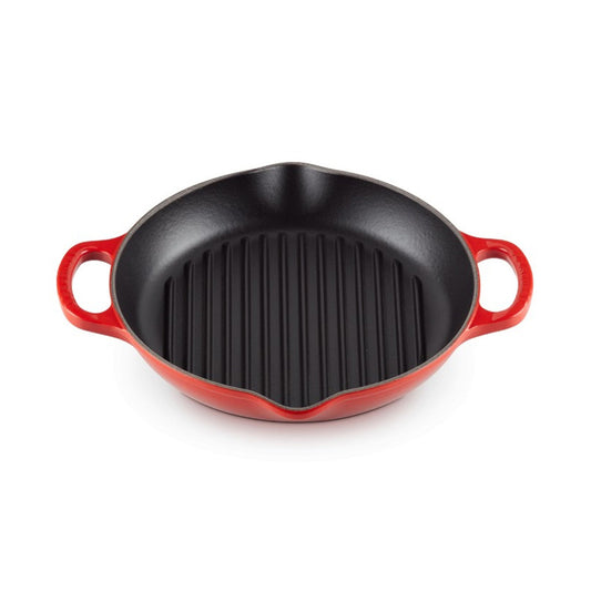 Le Creuset Round Deep Grill Evo 25cm (Cherry)