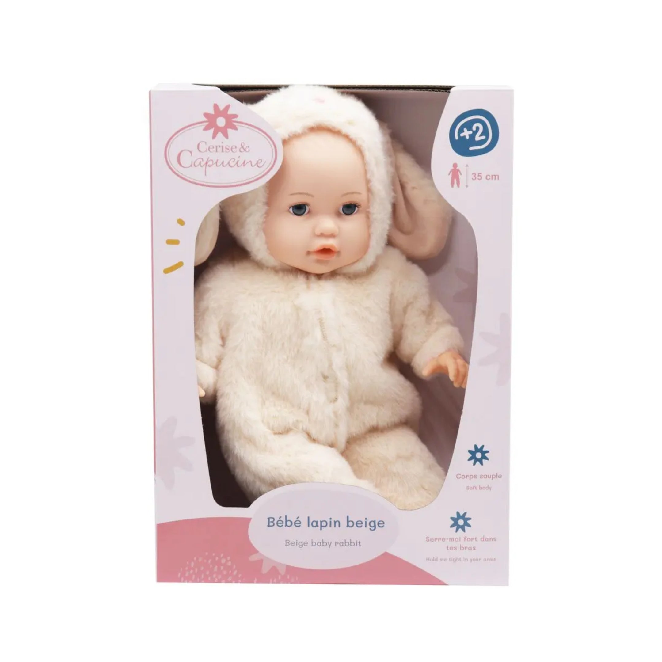 Baby Rabbit 35cm Cerise & Capucine