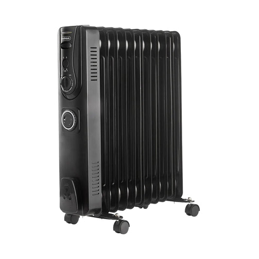 VonHaus 11 Fin 2500W Oil Filled Radiator - Black