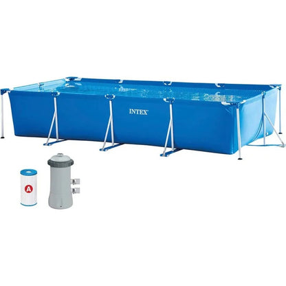 Intex Metal Frame Rectangular Pool 4.5m x 2.2m x 0.84m Intex