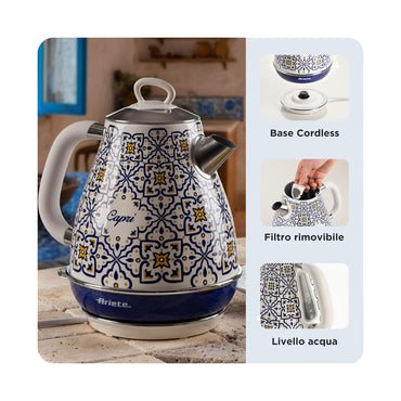 Kettle 1.7L, 2200W, Capri ARIETE