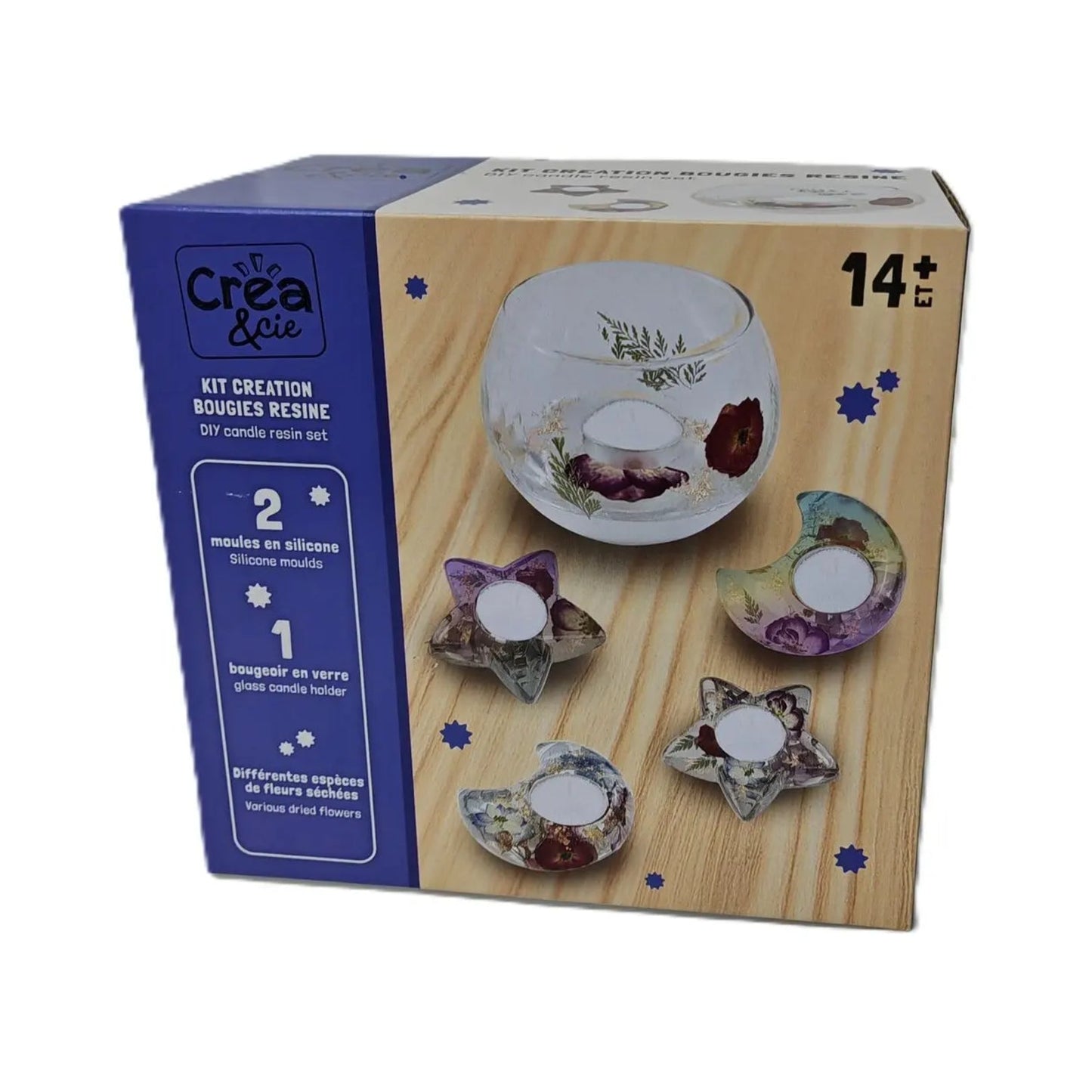 Crea & Cie Kit Creation Bougies Resine Crea & Cie