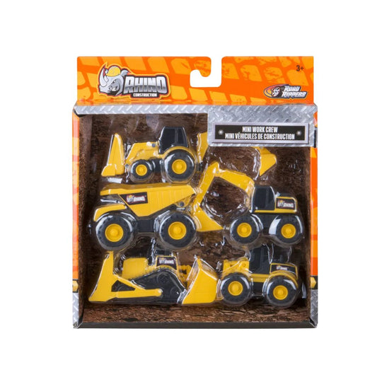 Set of 5 Miniature Construction Vehicles Team City