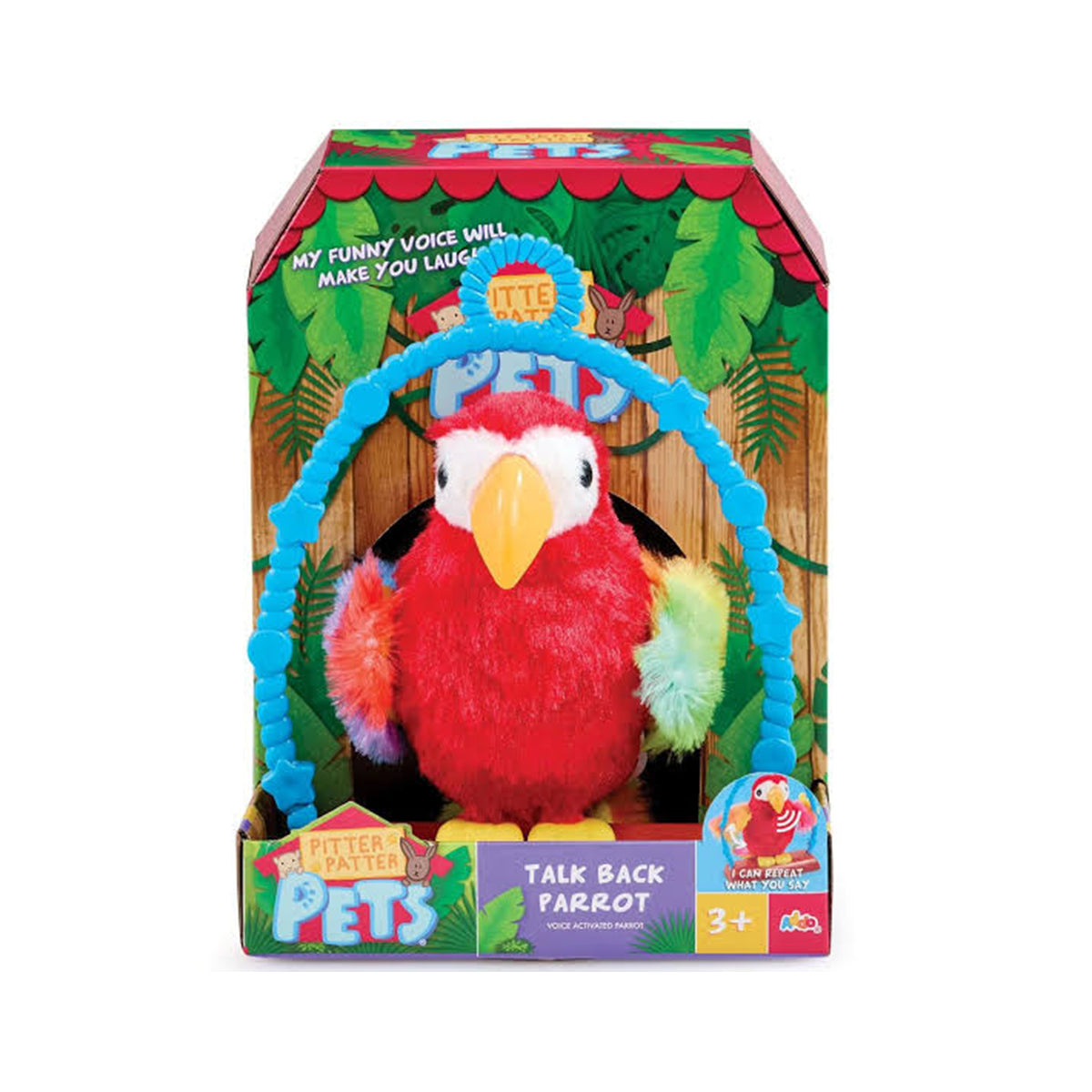 Pitter Patter Pets Talk Back Parrot Electronic Pet