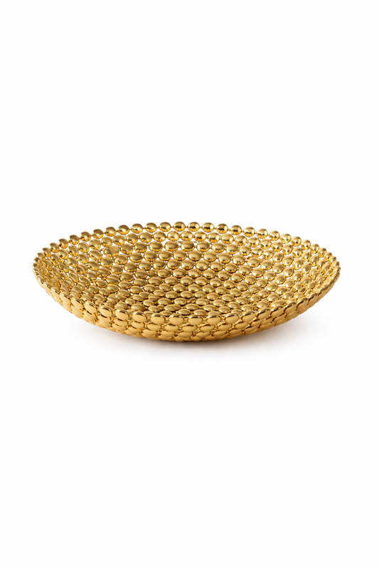 Round Stainless Steel Fruit Basket – Gold Finish ORCA HOME