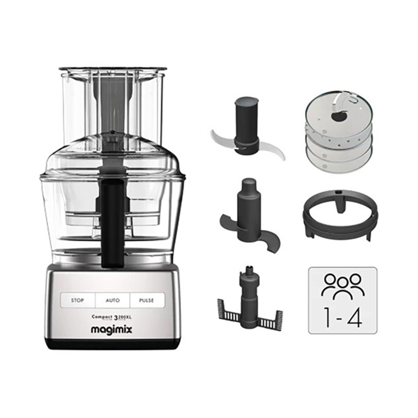 Magimix Food Processor 2.6L 650W Chrome