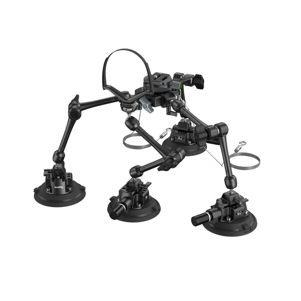 SmallRig All-in-One 4-Arm Suction Cup Camera Mount Kit for Vehicle Shooting SC-15K 3565