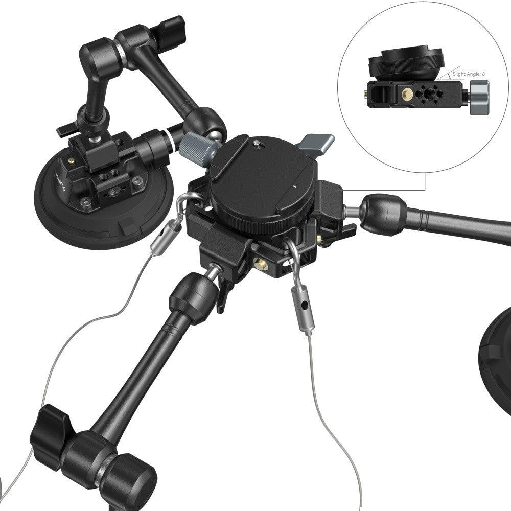 SmallRig All-in-One 4-Arm Suction Cup Camera Mount Kit for Vehicle Shooting SC-15K 3565