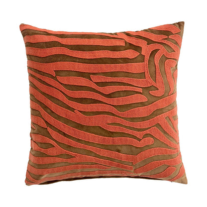 Decorative Cushion – Brown & Coral ORCA HOME