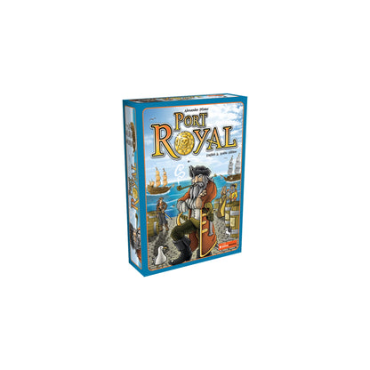 Board game box for 'Port Royal' on a white background