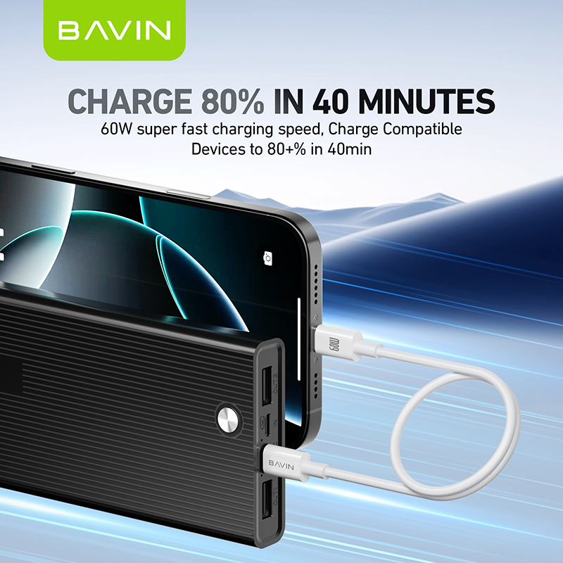 Bavin 100W Type-C to Type-C 1.0M Fast Charge