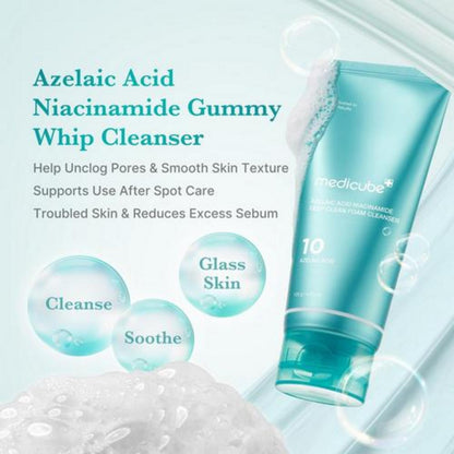 Azelaic Acid Niacinamide Deep Clean Foam Cleanser MEDICUBE