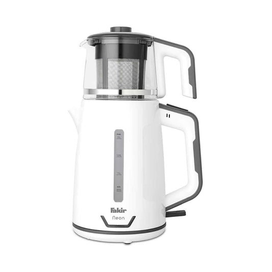 Fakir NEON, white color,tea maker, 1500-1800W,2L kettle ,1L