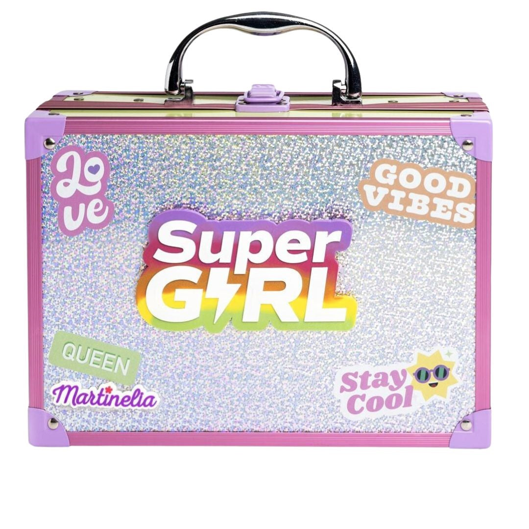 Martinelia Supergirl Makeup Case with Mirror and LED Lights Martinelia