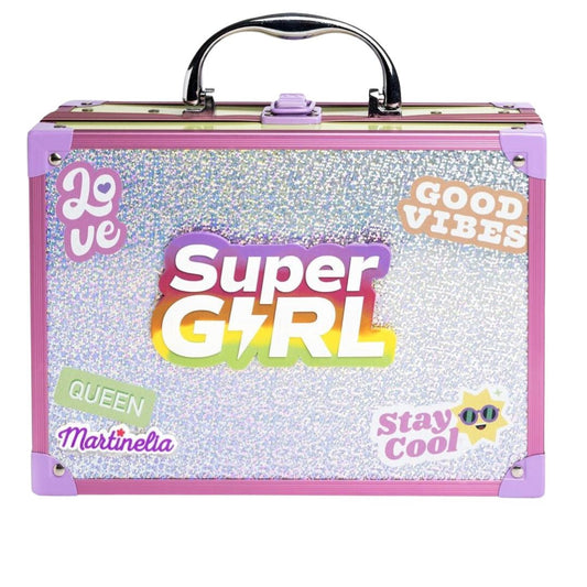 Martinelia Supergirl Makeup Case with Mirror and LED Lights Martinelia