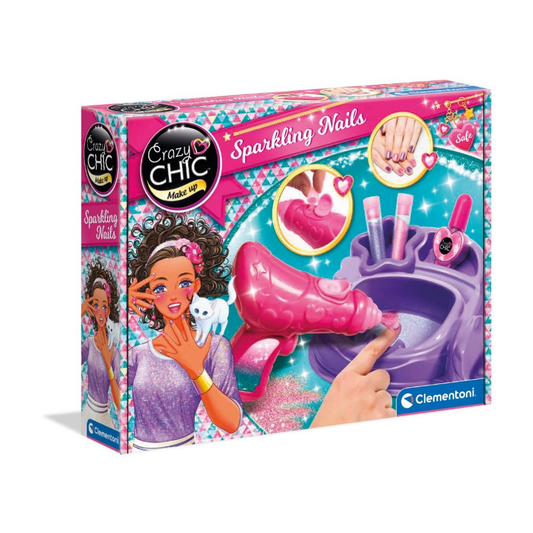Clementoni Crazy Chic Glitter Nail Art playset Clementoni