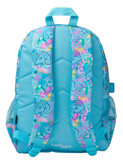 Smiggle Blue Unicorn Classic Backpack 18' Smiggle