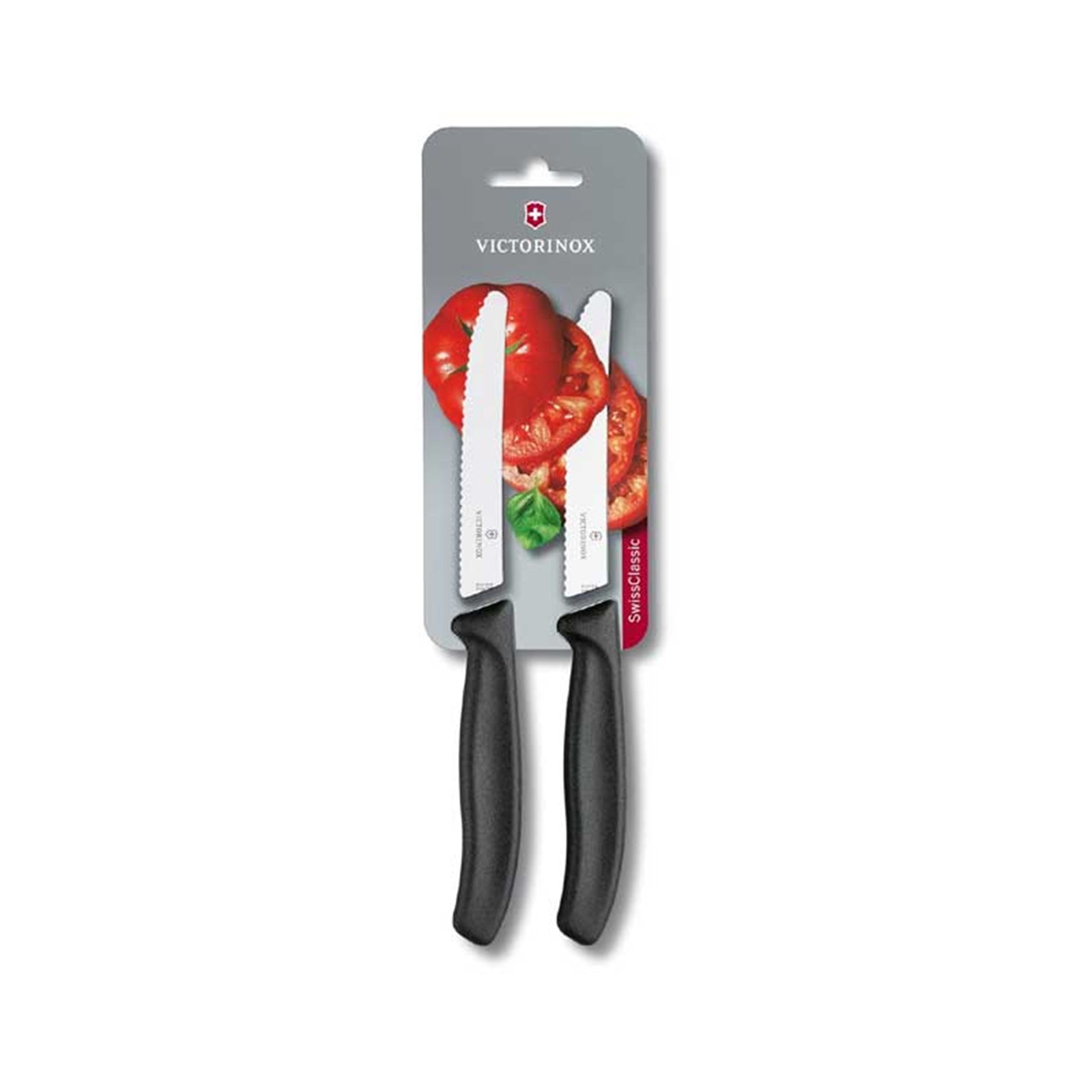 Swiss Classic Tomato and Table Knife Black VICTORINOX