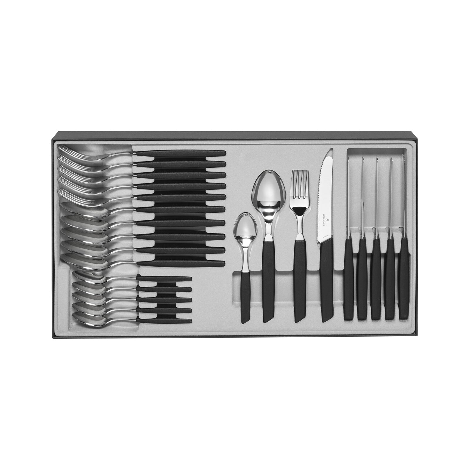 Classic Table Set, 24 pieces black