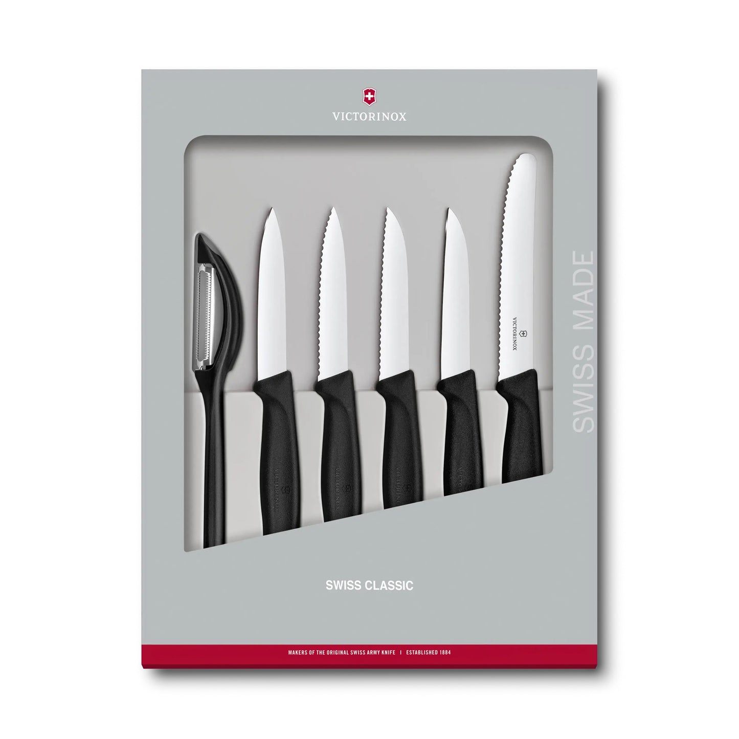 Vx Pairing knife Set 6pcs Black 6.7111.6G