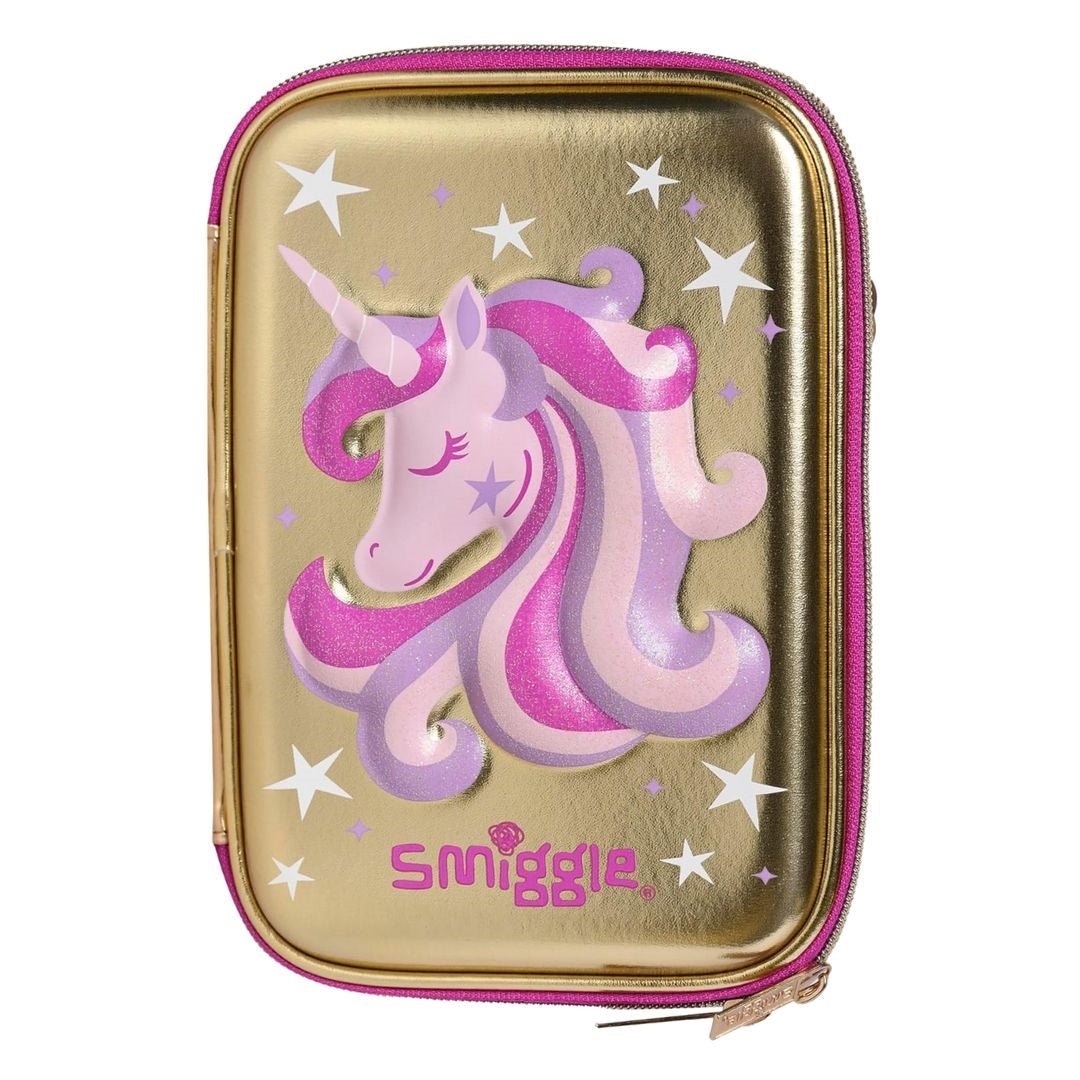Smiggle Golden Unicorn Pencil Case Smiggle
