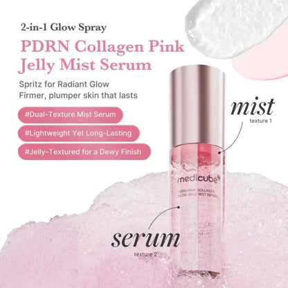 PDRN Pink Collagen Glow Jelly Mist Serum MEDICUBE