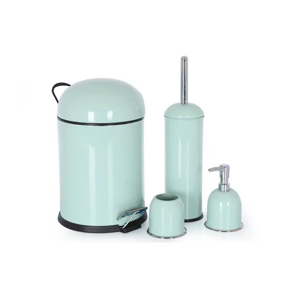 BATHROOM SET BON 4 PCS MINT