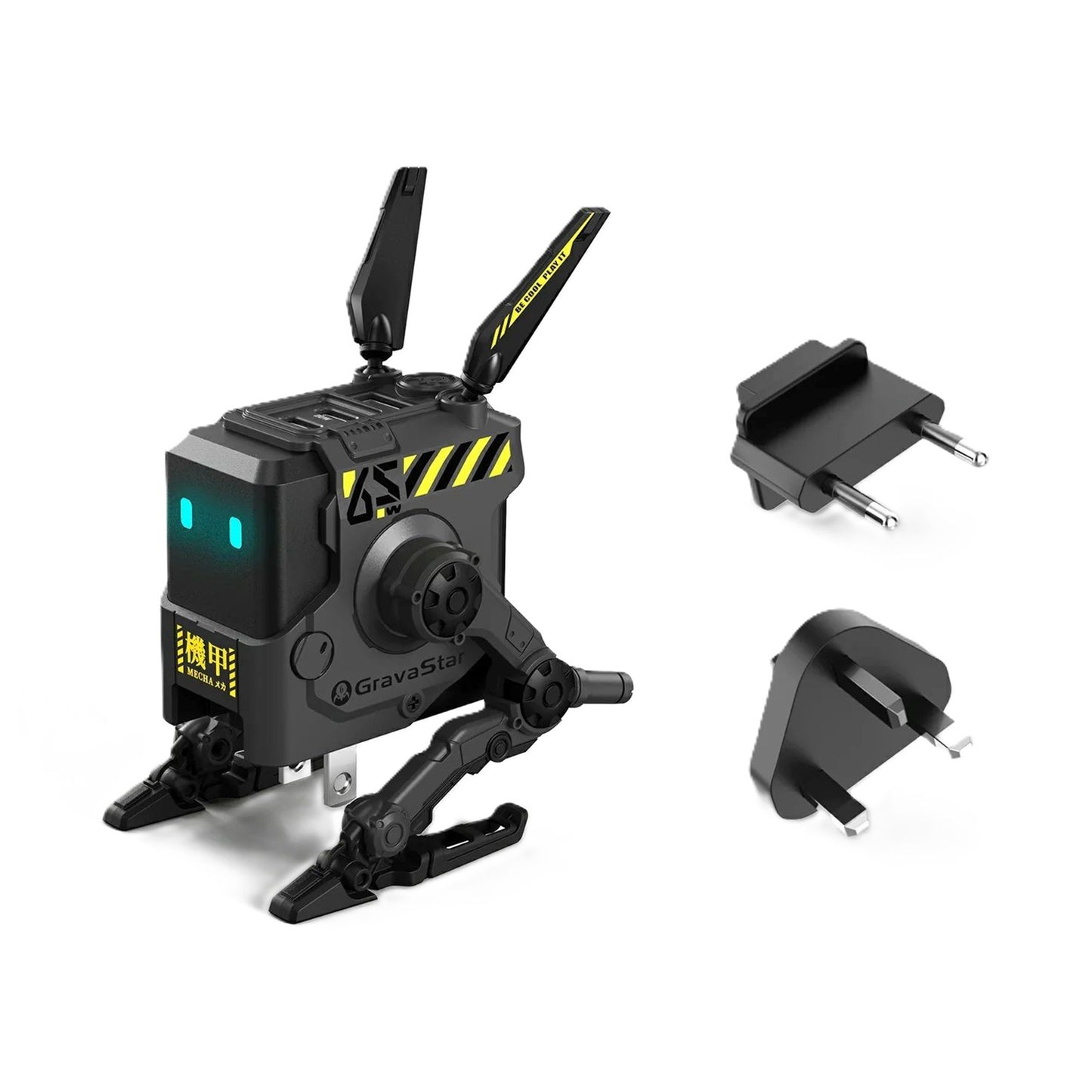 Gravastar Alpha65 Gan 65W Fast Wall Charger Charcoal Gray