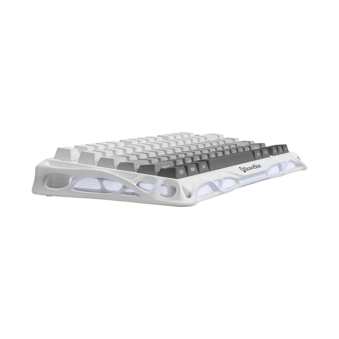 Gravastar Mercury K1 Gaming Keyboard Gradient White