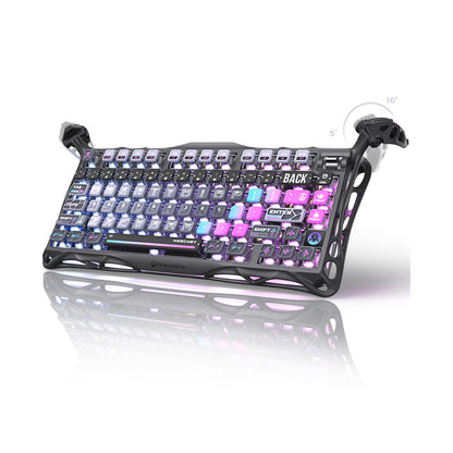 Gravastar Mercury K1 Pro Gaming Keyboard Galaxy Black