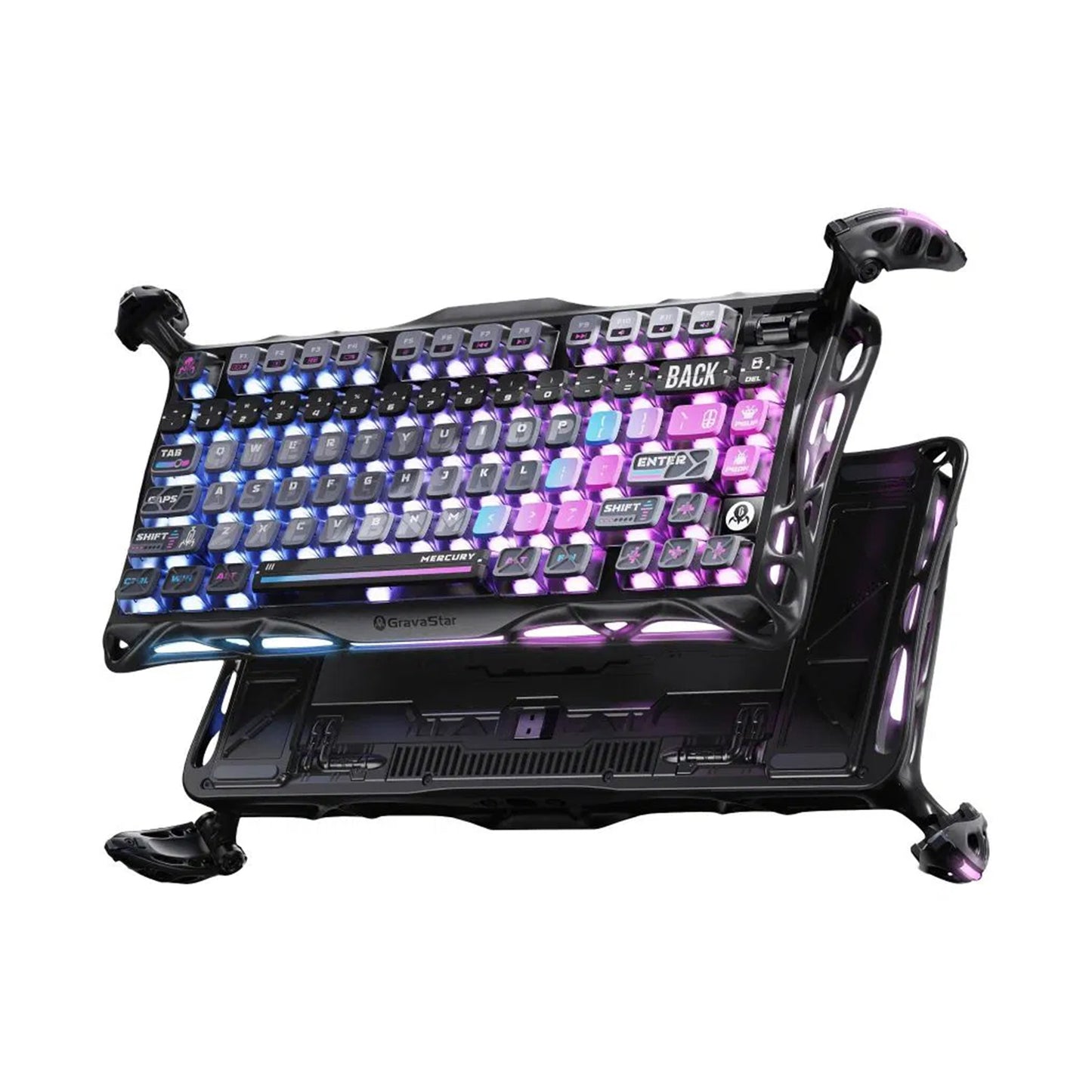 Gravastar Mercury K1 Pro Gaming Keyboard Galaxy Black